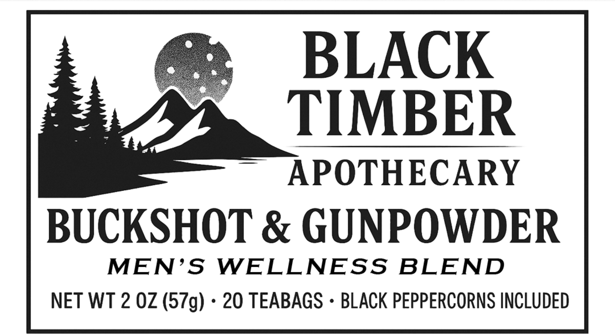 Buckshot & Gunpowder front label